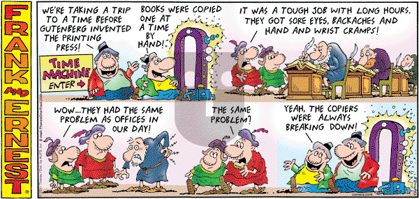 Frank and Ernest on Sunday March 20, 2011 Comic Strip