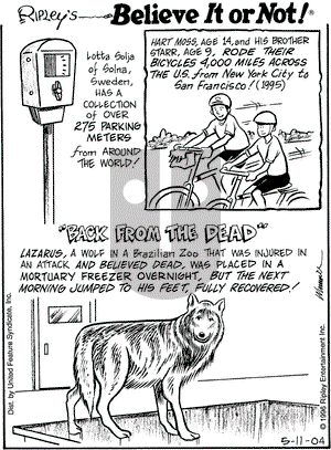 Ripley's Believe It or Not on Tuesday May 11, 2004 Comic Strip