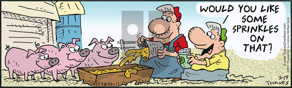 Frank and Ernest on Friday May 19, 2017 Comic Strip