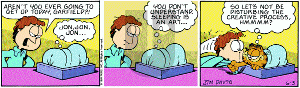 Garfield on Saturday June 3, 1989 Comic Strip