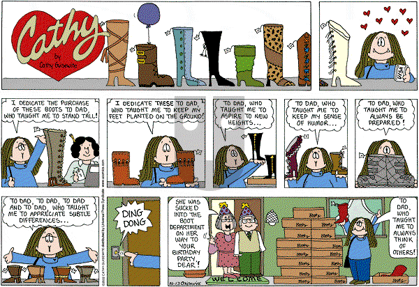 Cathy Classics - Sunday October 13, 2013 Comic Strip
