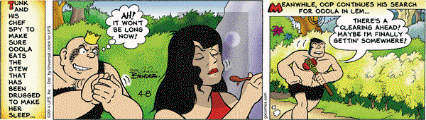 Alley Oop on Tuesday April 8, 2014 Comic Strip