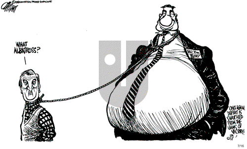 Pat Oliphant on Monday July 16, 1984 Comic Strip