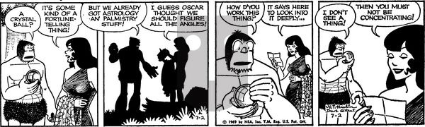 Alley Oop on Wednesday July 2, 1969 Comic Strip