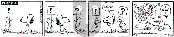Peanuts on Thursday September 3, 1964 Comic Strip