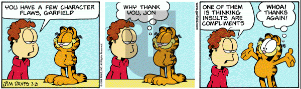 Garfield on Tuesday July 21, 1998 Comic Strip
