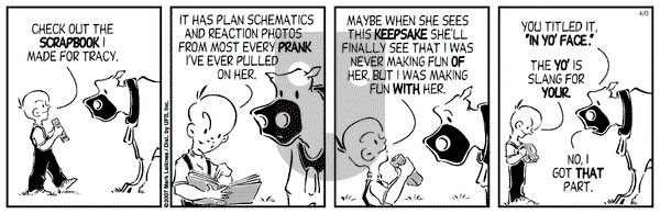Cow and Boy Classics on Friday April 13, 2007 Comic Strip