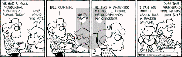 FoxTrot on Monday October 26, 1992 Comic Strip