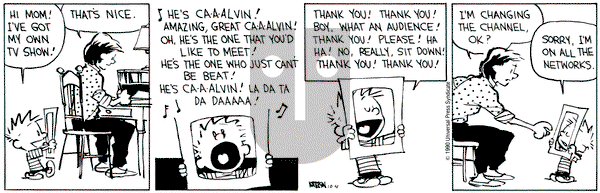 Calvin and Hobbes on Thursday October 4, 1990 Comic Strip