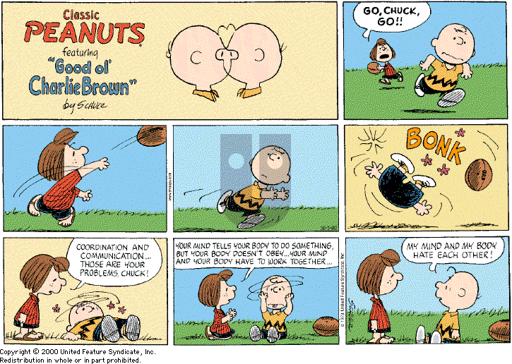 Peanuts - Sunday October 1, 2000 Comic Strip