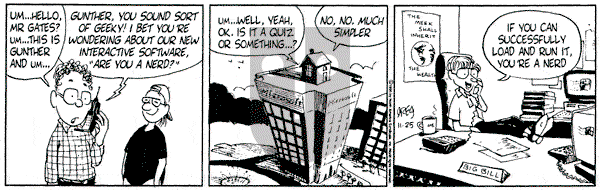 Luann on Saturday November 25, 1995 Comic Strip