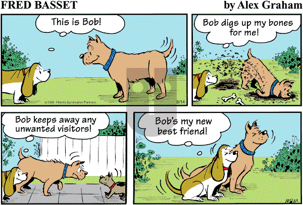 Fred Basset on Sunday September 14, 2008 Comic Strip