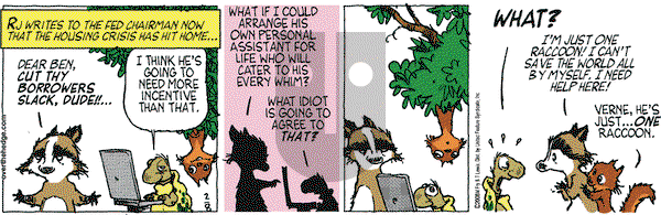 Over the Hedge on Friday February 8, 2008 Comic Strip