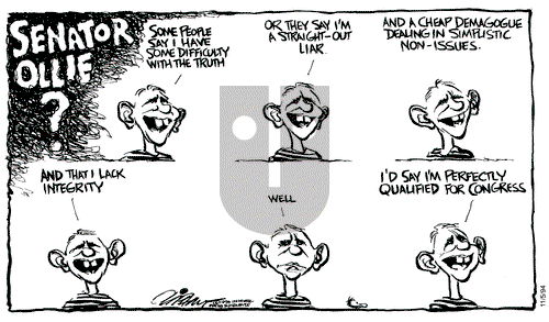 Pat Oliphant on Saturday November 5, 1994 Comic Strip