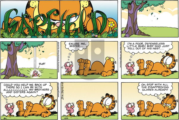 Garfield on Sunday October 27, 2002 Comic Strip