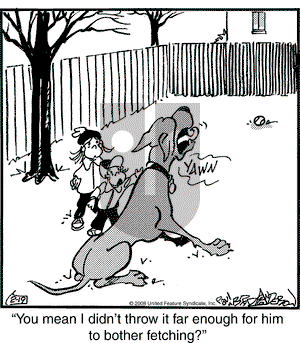 Marmaduke on Tuesday February 19, 2008 Comic Strip