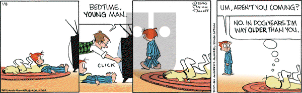 Red and Rover - Wednesday January 8, 2020 Comic Strip
