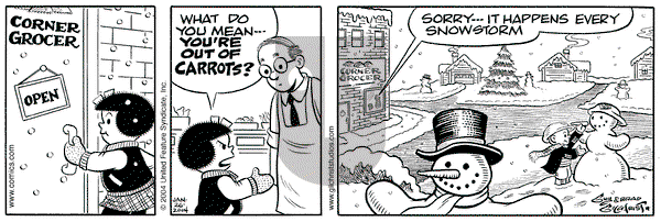 Nancy on Monday January 26, 2004 Comic Strip