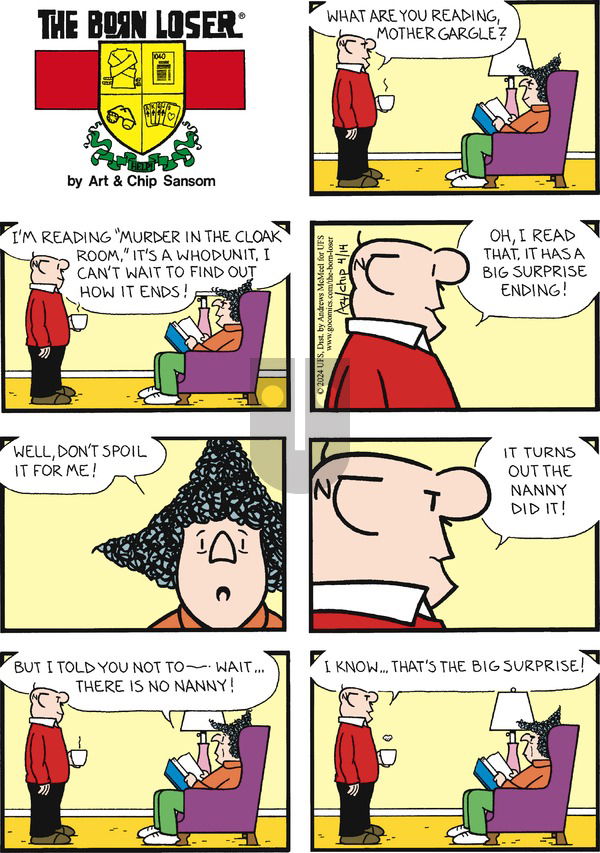 The Born Loser - Sunday April 14, 2024 Comic Strip