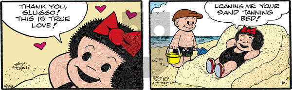 Nancy on Friday July 31, 2015 Comic Strip