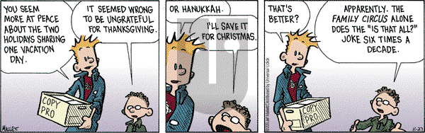 Frazz on Wednesday November 27, 2013 Comic Strip