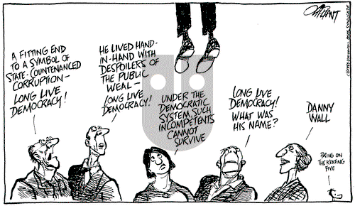 Pat Oliphant on Tuesday December 5, 1989 Comic Strip