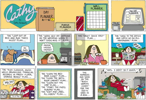 Cathy Classics on Sunday April 29, 2001 Comic Strip