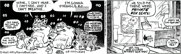 Over the Hedge on Monday April 8, 1996 Comic Strip
