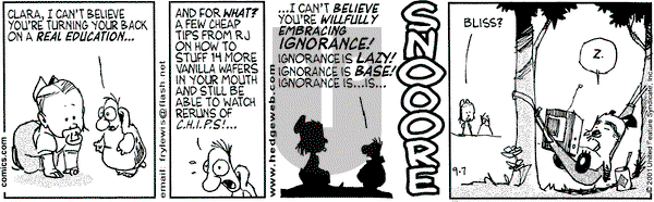 Over the Hedge on Friday September 7, 2001 Comic Strip