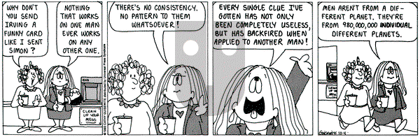 Cathy Classics on Monday October 4, 1993 Comic Strip