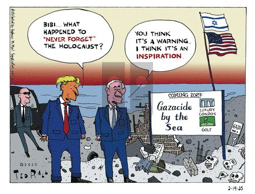 Ted Rall on Wednesday February 19, 2025 Comic Strip