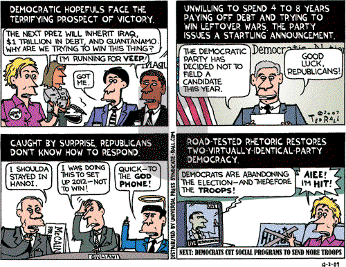 Ted Rall on Monday December 3, 2007 Comic Strip