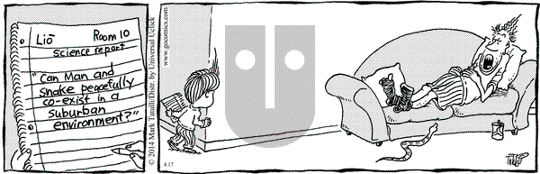 Lio on Thursday April 17, 2014 Comic Strip