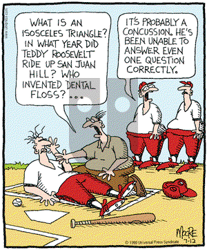 In the Bleachers on Thursday September 2, 1999 Comic Strip