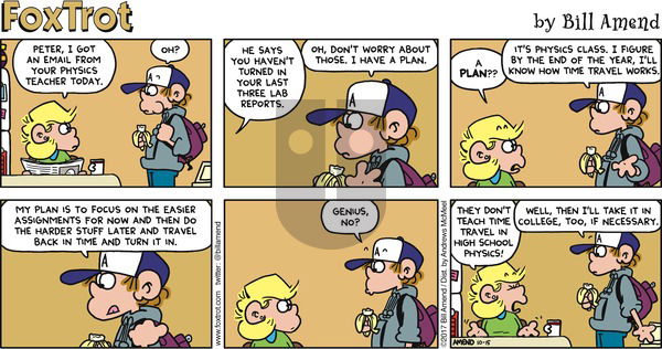 FoxTrot on Sunday October 15, 2017 Comic Strip