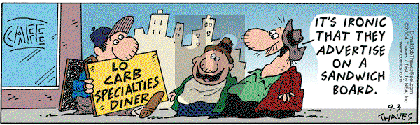 Frank and Ernest - Friday September 3, 2004 Comic Strip