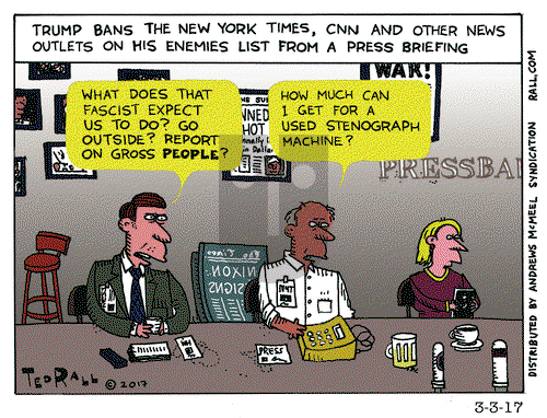 Ted Rall on Friday March 3, 2017 Comic Strip