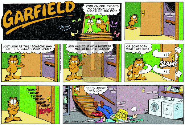 Garfield on Sunday May 10, 1987 Comic Strip