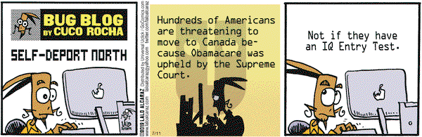 La Cucaracha on Wednesday July 11, 2012 Comic Strip