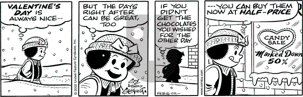 Nancy on Saturday February 16, 2002 Comic Strip