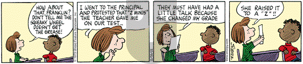 Peanuts on Friday November 16, 2001 Comic Strip
