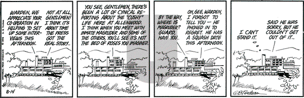 Doonesbury on Wednesday August 14, 1974 Comic Strip