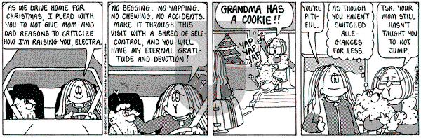Cathy Classics on Friday December 22, 1995 Comic Strip