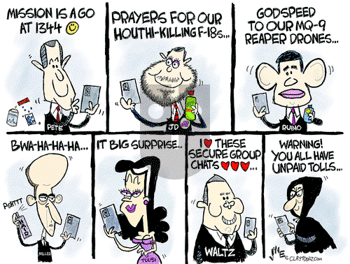 Clay Jones on Friday March 28, 2025 Comic Strip