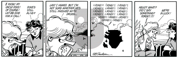 Doonesbury - Tuesday February 16, 1993 Comic Strip
