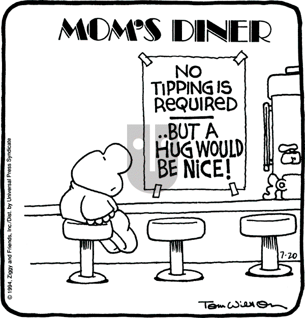 Ziggy - Wednesday July 20, 1994 Comic Strip