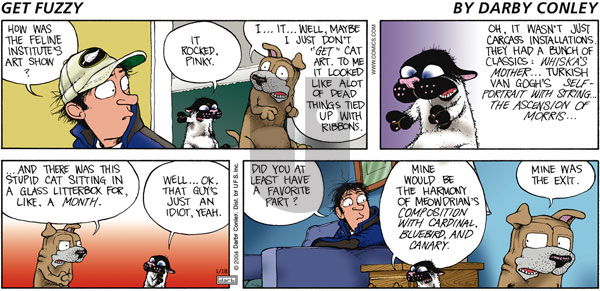 Get Fuzzy on Sunday January 18, 2004 Comic Strip