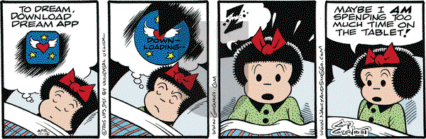 Nancy on Saturday April 11, 2015 Comic Strip