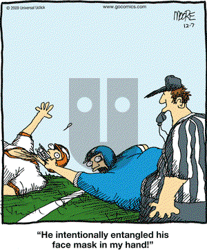 In the Bleachers on Monday December 7, 2009 Comic Strip