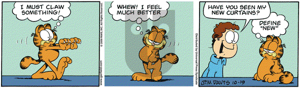 Garfield on Monday October 19, 2009 Comic Strip